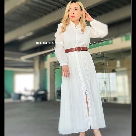 ZARA Belted Midi Dress NWT LAST ONE!!! 🤍 - Picture 9 of 16